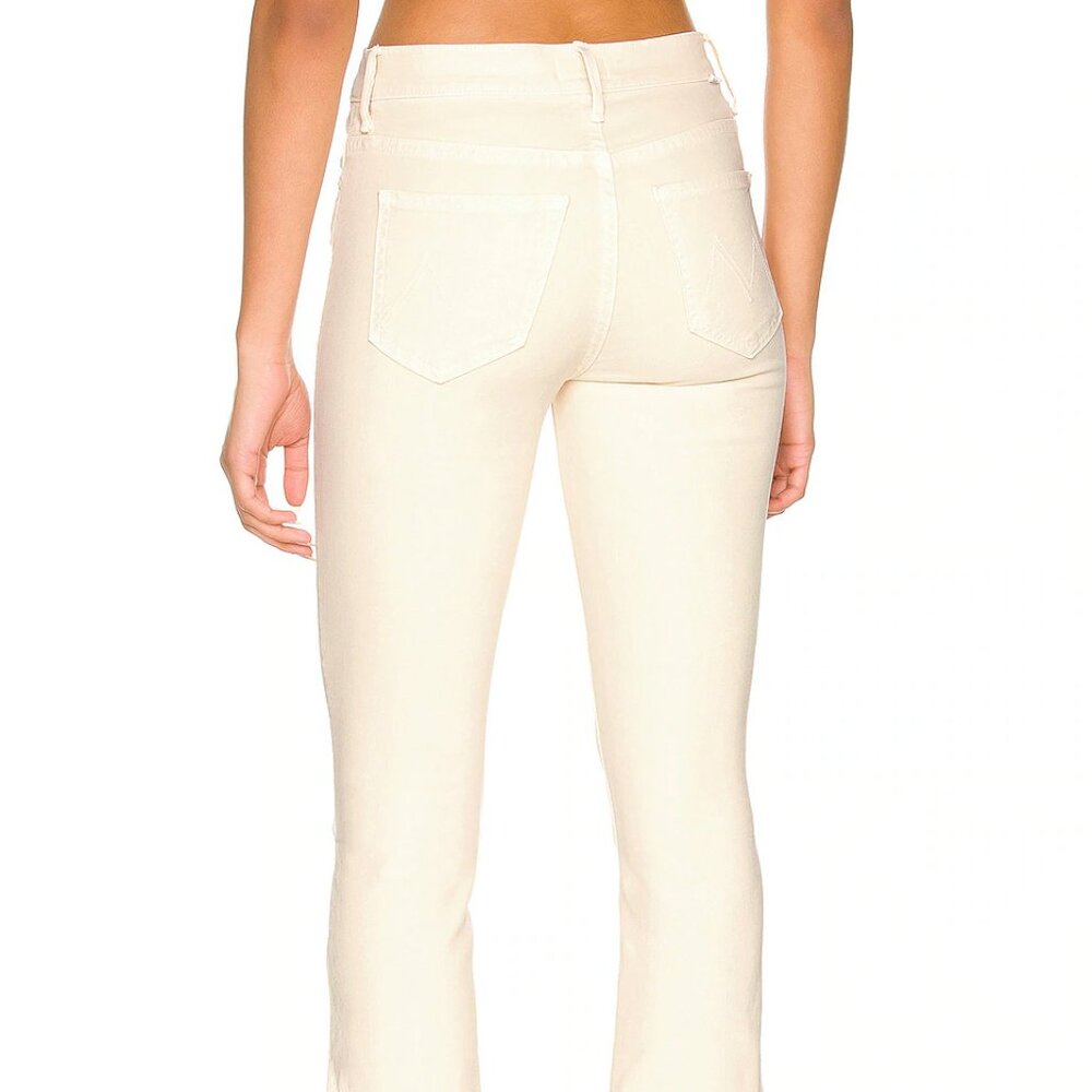 MOTHER Women's Cropped Ankle Jeans in Cream